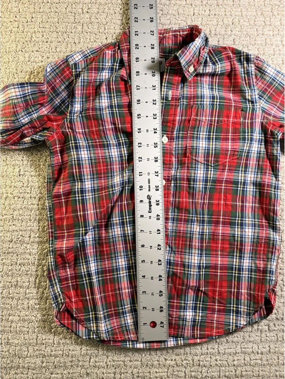 GAP KIDS Long Sleeve Flannel Plaid Button Down Shirt Boys M